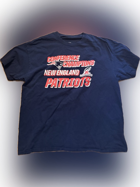 NFL Other - NFL New England Patriots Conference Champions Navy Blue Red Graphic Tee